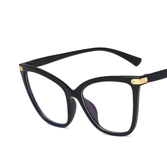 Ladies Black Blue Light Blocking Computer Glasses - Picture 3 of 5